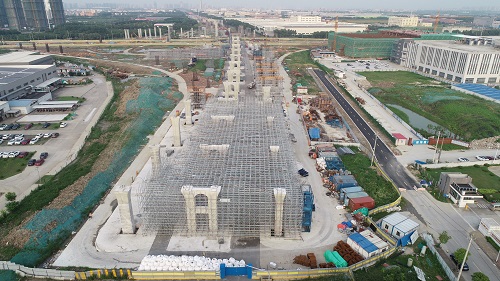 江蘇昆山312 項目再迎新節(jié)點！墩柱施工破百，樁基施工破兩千.jpg